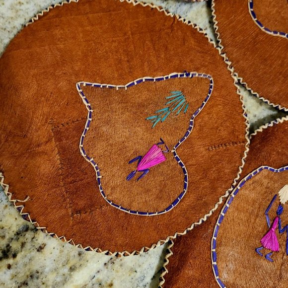 Handmade Dining Vintage African Placemats Coasters And Centerpiece